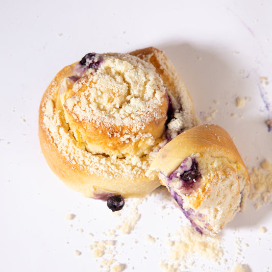 Blueberry Cheese Babka Loaf